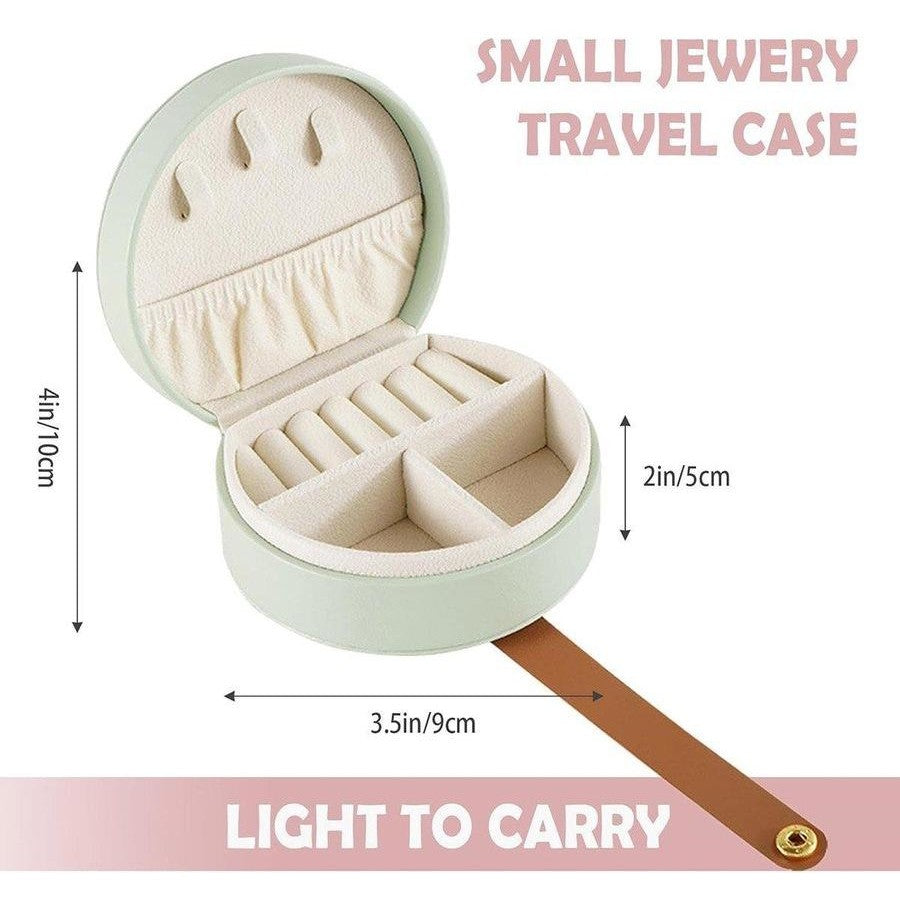 STYLISH LEATHER JEWELLERY ROUND BOX