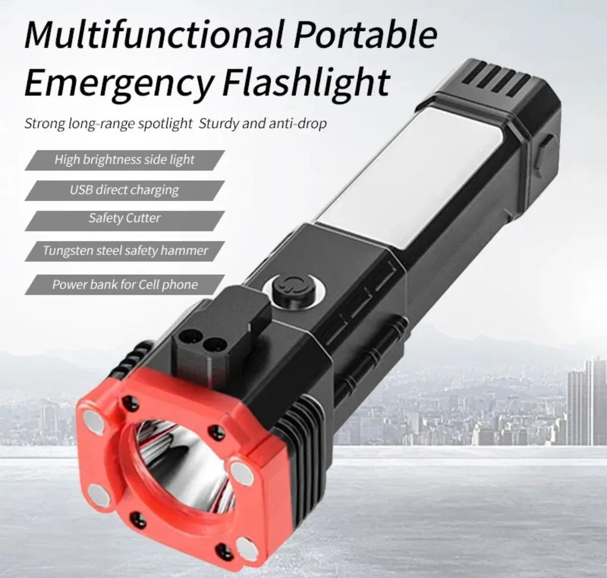 LED FLASHLIGHT WATERPROOF (Multi-Functional)