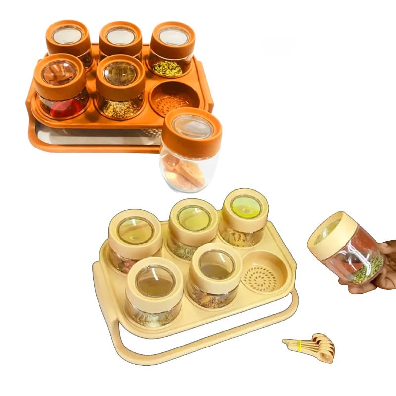SPICE JAR SET WITH STAND