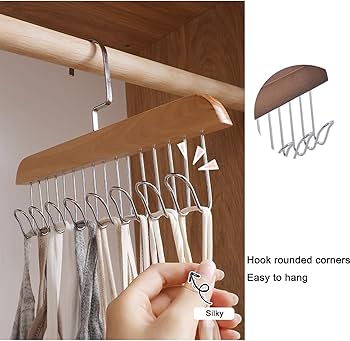 WOODEN HANGER (Multi functional 8 Hook)
