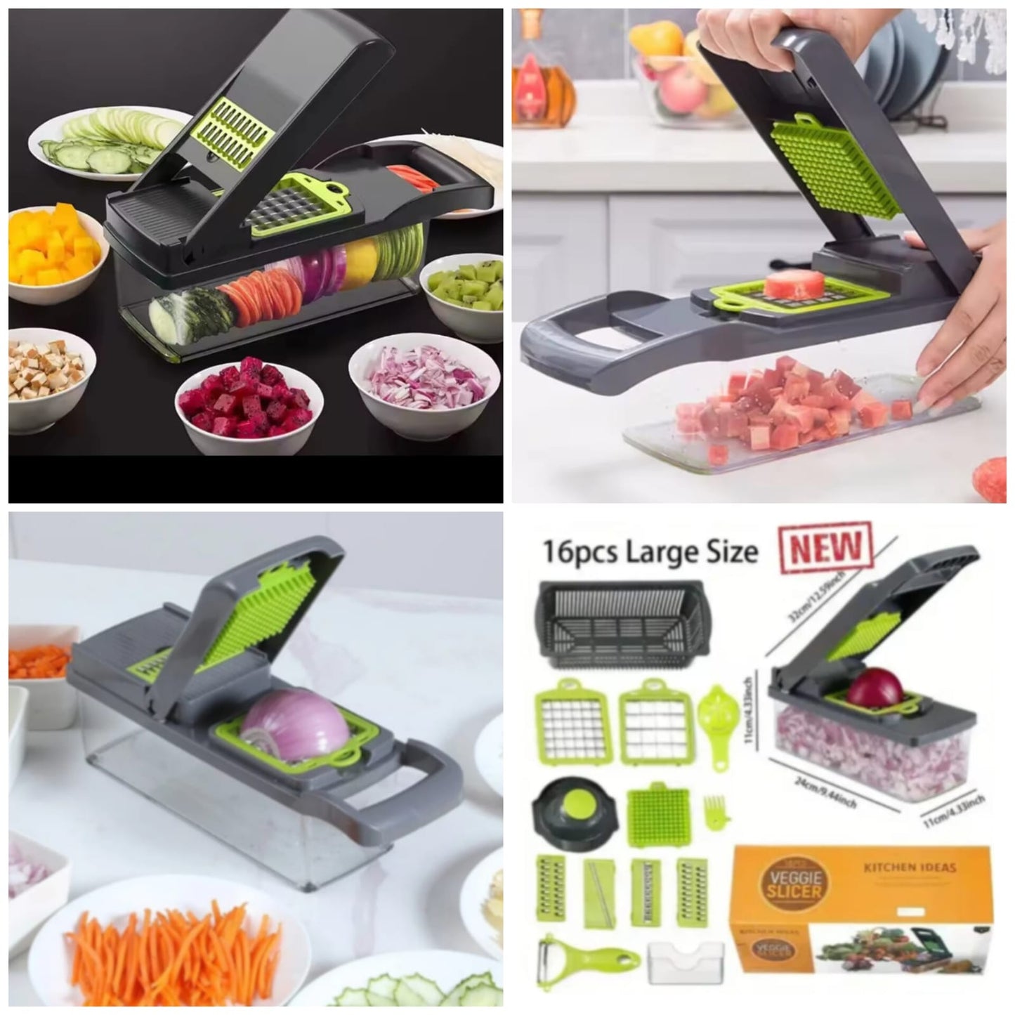 VEGETABLE SLICER AND CHOPPER (16-in-1)