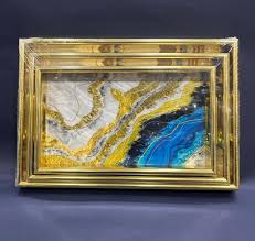 LUXURY MARBLE PATTERN MODERN SERVING TRAY SET (3Pcs)