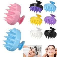 SILICONE SCALP MASSAGER AND SHAMPOO BRUSH