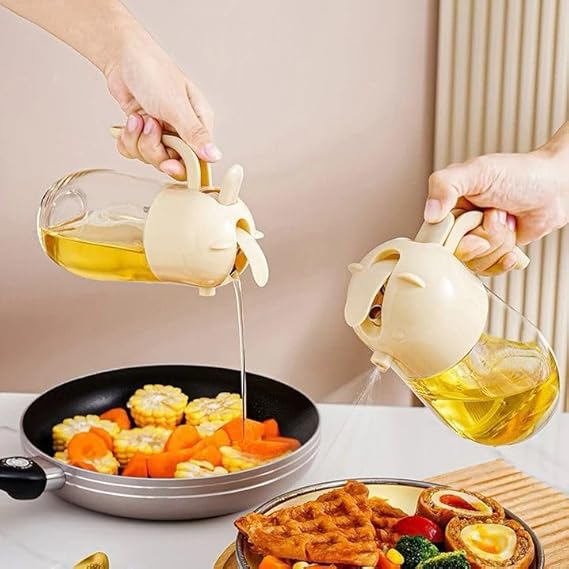 OIL SPRAY AND POUR BOTTLE 2-in-1