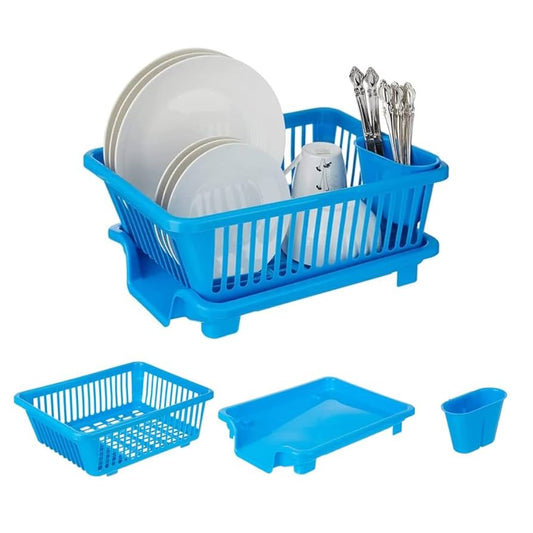 DURABLE PLASTIC KITCHEN RACK(3-in-1)