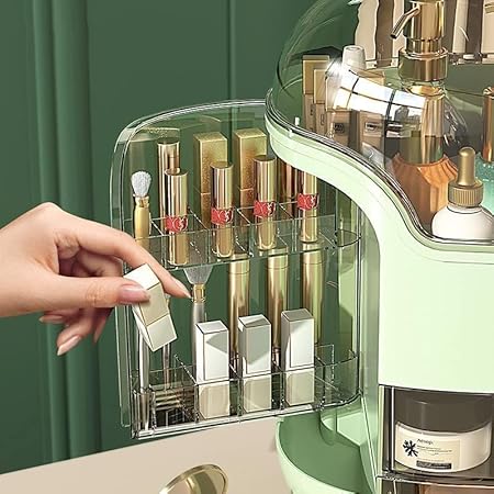 SLEEK AND LUXURY DESKTOP COSMETIC ORGANIZER