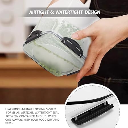 AIRTIGHT FOOD STORAGE CONTAINERS (Pack 5)