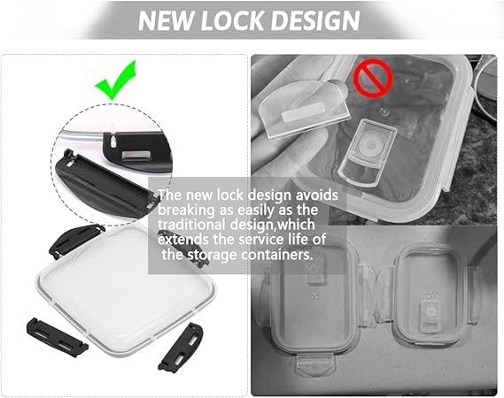 AIRTIGHT FOOD STORAGE CONTAINERS (Pack 5)