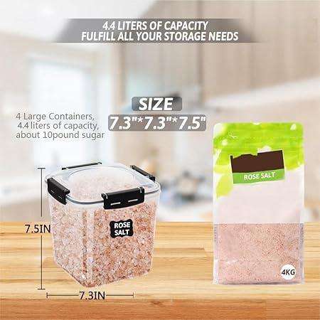 AIRTIGHT FOOD STORAGE CONTAINERS (Pack 5)