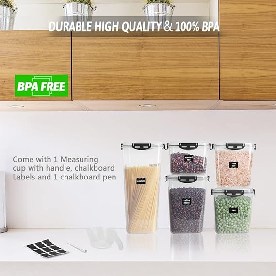 AIRTIGHT FOOD STORAGE CONTAINERS (Pack 5)