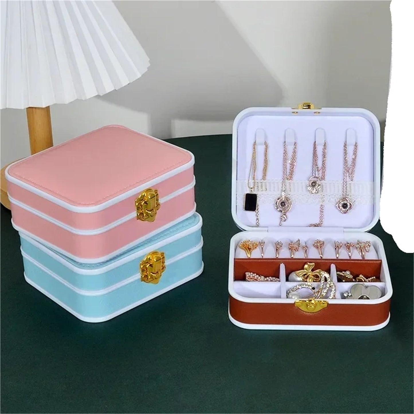 PORTABLE JEWELLERY ORGANIZER BOXES