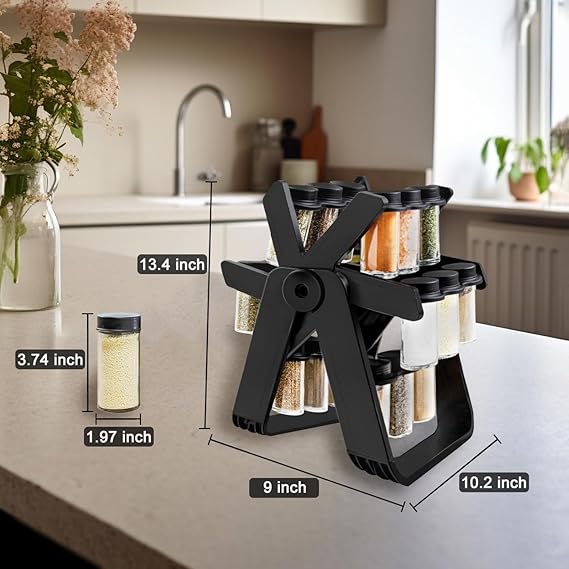 ROTATING SPICE RACK (18 JAR SET)