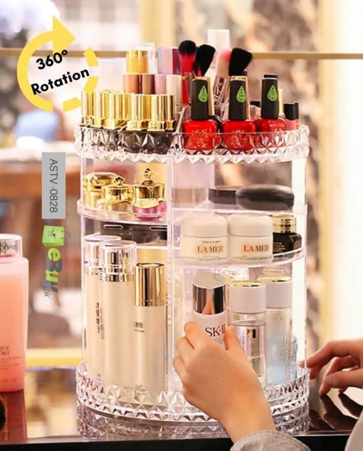 COSMETIC ORGANIZER (360 ROTATING DIAMOND DESIGN)