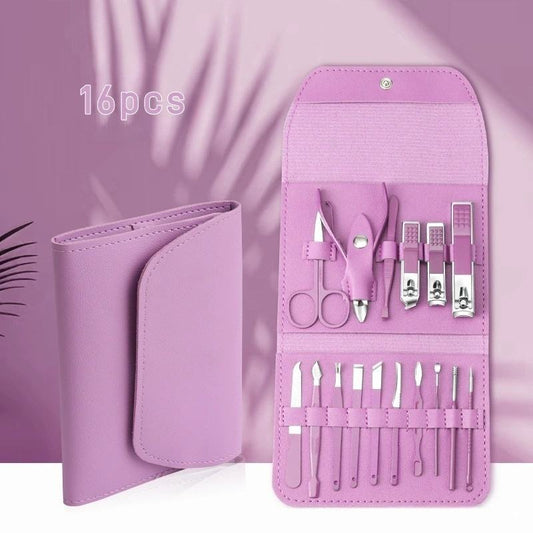 PROFESSIONAL MANICURE & PEDICURE KIT (16 Pcs)