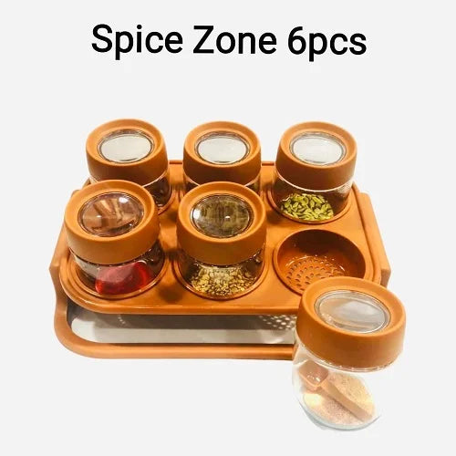 SPICE JAR SET WITH STAND