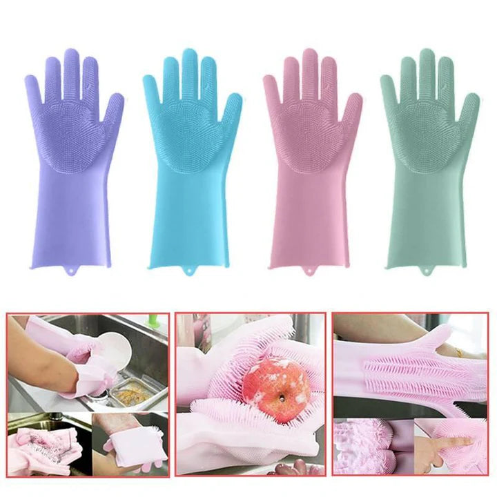 SILICONE DISHWASHING GLOVES