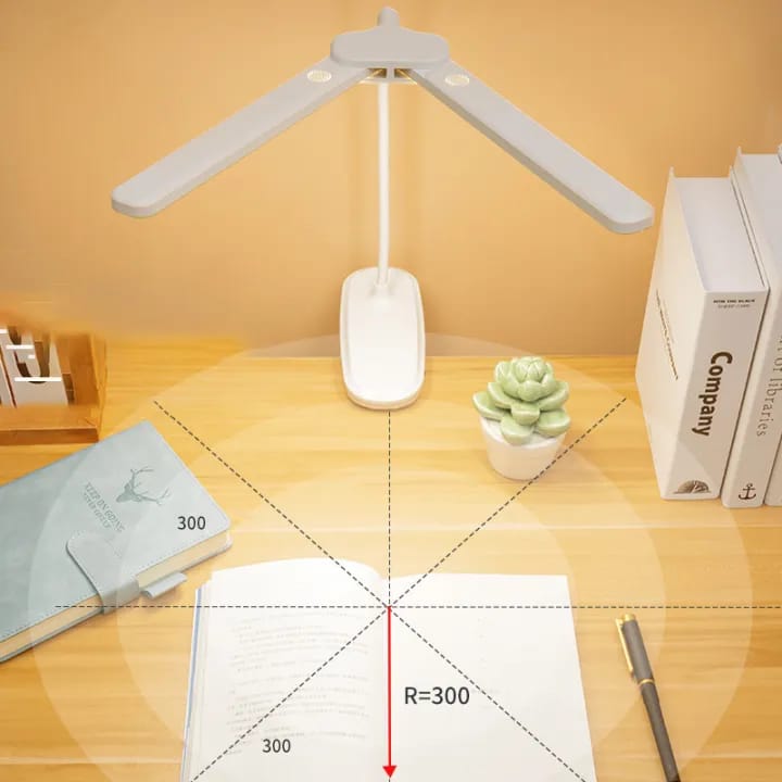 FLEXIBLE DOUBLE HEAD LED CLIP DESK LAMP