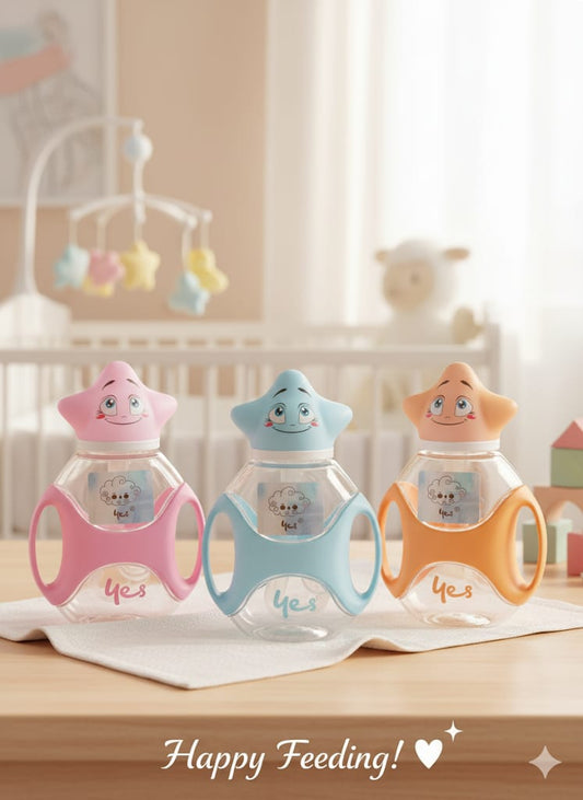 YES BABY PLASTIC FEEDING BOTTLES 160ml