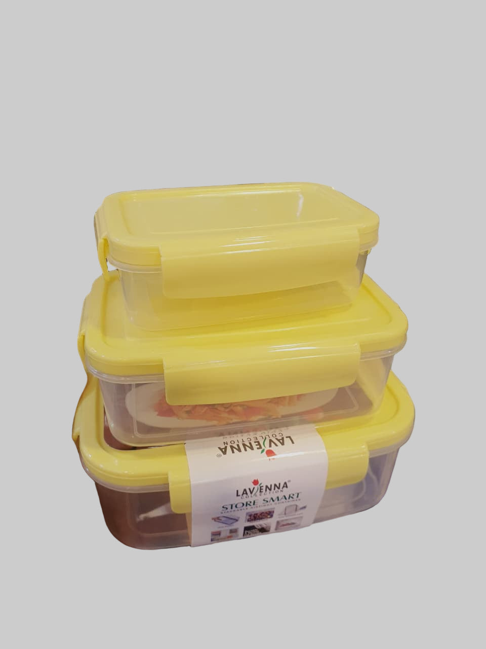 LAVENNA AIRTIGHT FOOD CONTAINERS (3 PCs )