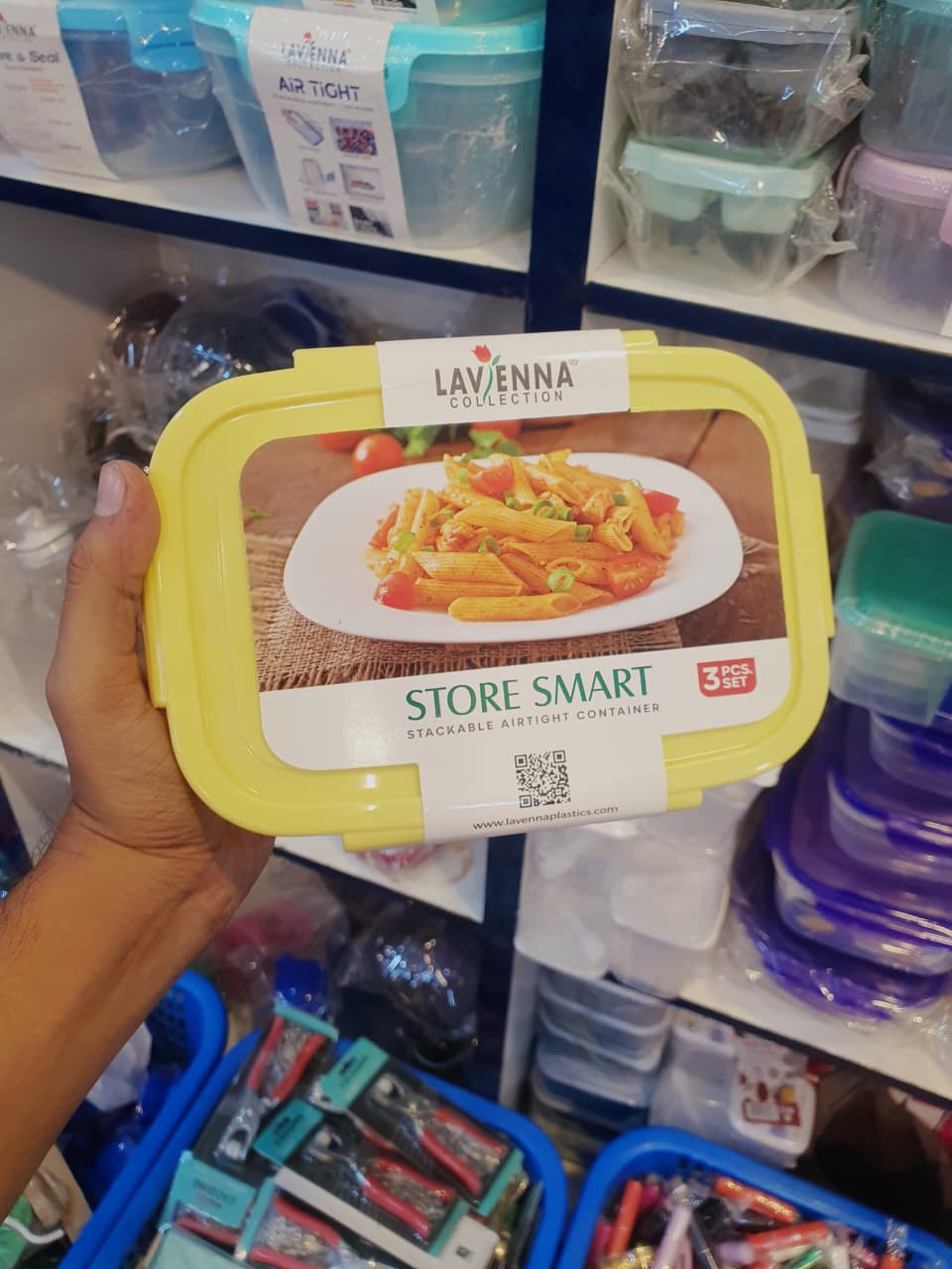 LAVENNA AIRTIGHT FOOD CONTAINERS (3 PCs )