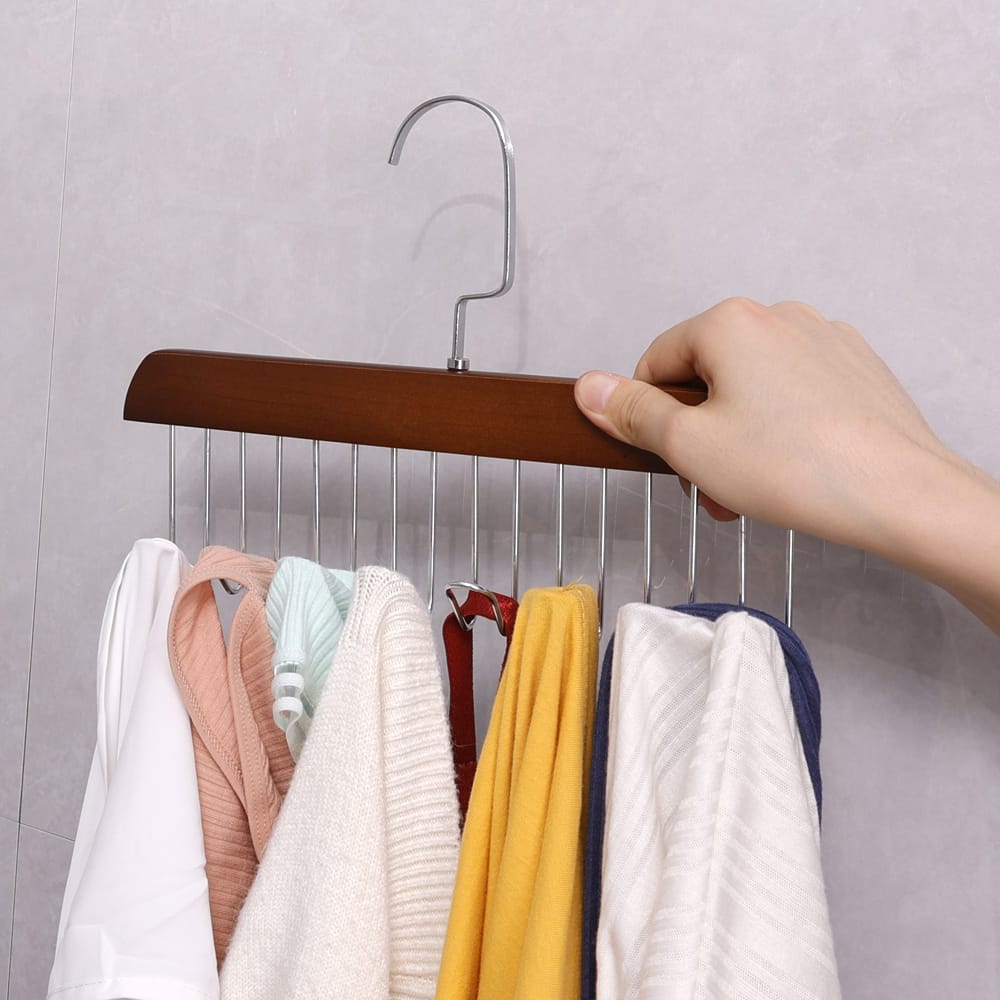 WOODEN HANGER (Multi functional 8 Hook)