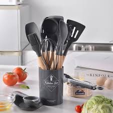 SILICON UTENCIL KITCHEN WARE SET (12PCS)