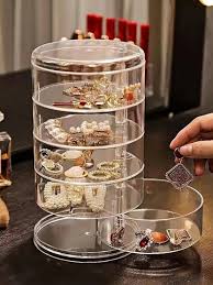 ACRYLIC ROTATING JEWELLERY ORGANIZER