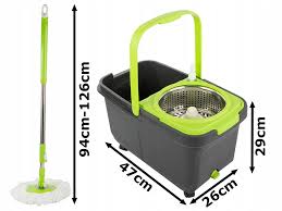 SPIN MOP & BUCKET SET (DUAL-DRIVE & DOUBLE COLOUR DESIGN)