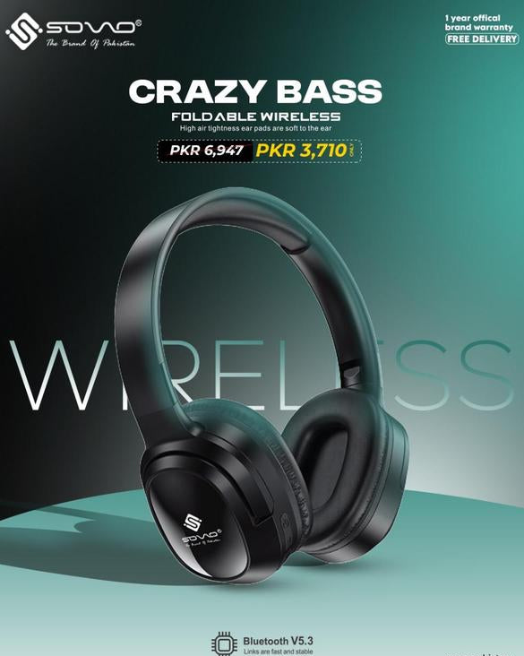 FOLDABLE WIRELESS HEADPHONES